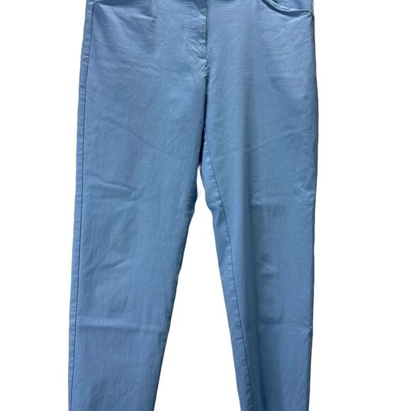 Zac & Rachel Blue Straight Leg Pants Classic Fit Size 12 - Picture 1 of 11